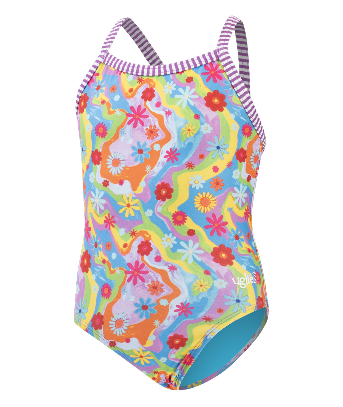 Uglies Girls' Buttercup Criss-Cross Back One Piece Swimsuit