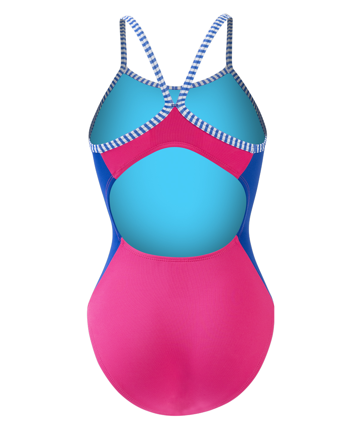 Women's Uglies Solid Colorblock V-Back One Piece Swimsuit