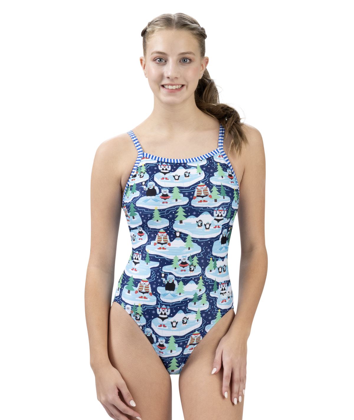 Women's Uglies Yeti Plunge V-Back One Piece Swimsuit