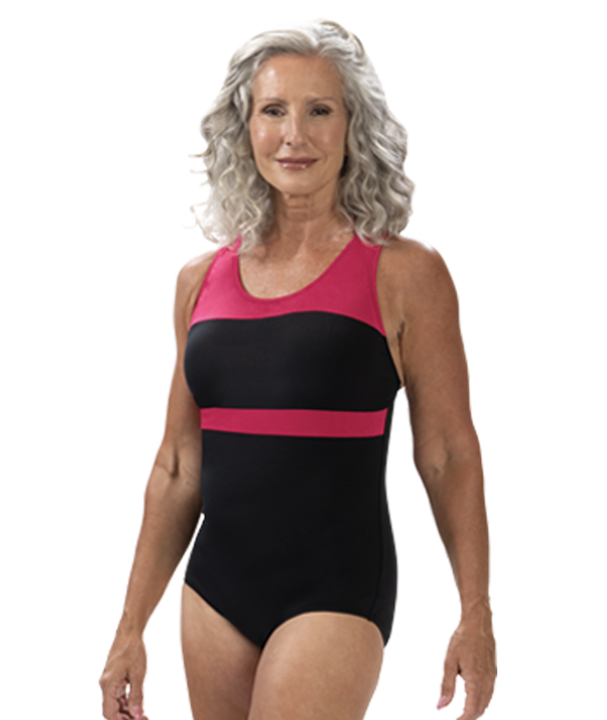 Women's Aquashape Color Block Conservative Lap Swimsuit