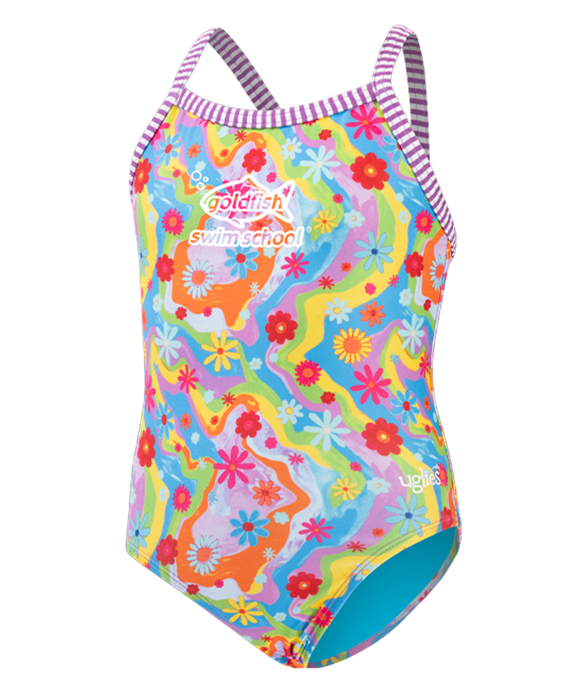 Goldfish Uglies Girls' Buttercup Criss-Cross Back One Piece Swimsuit
