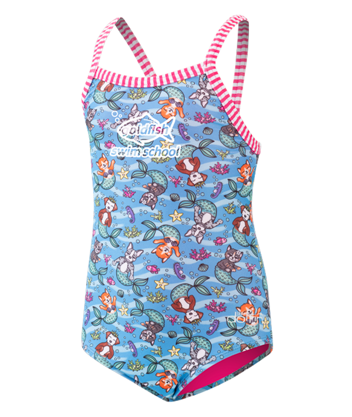 Goldfish Little Dolfin Girls' Furmaids Soup One Piece Swimsuit