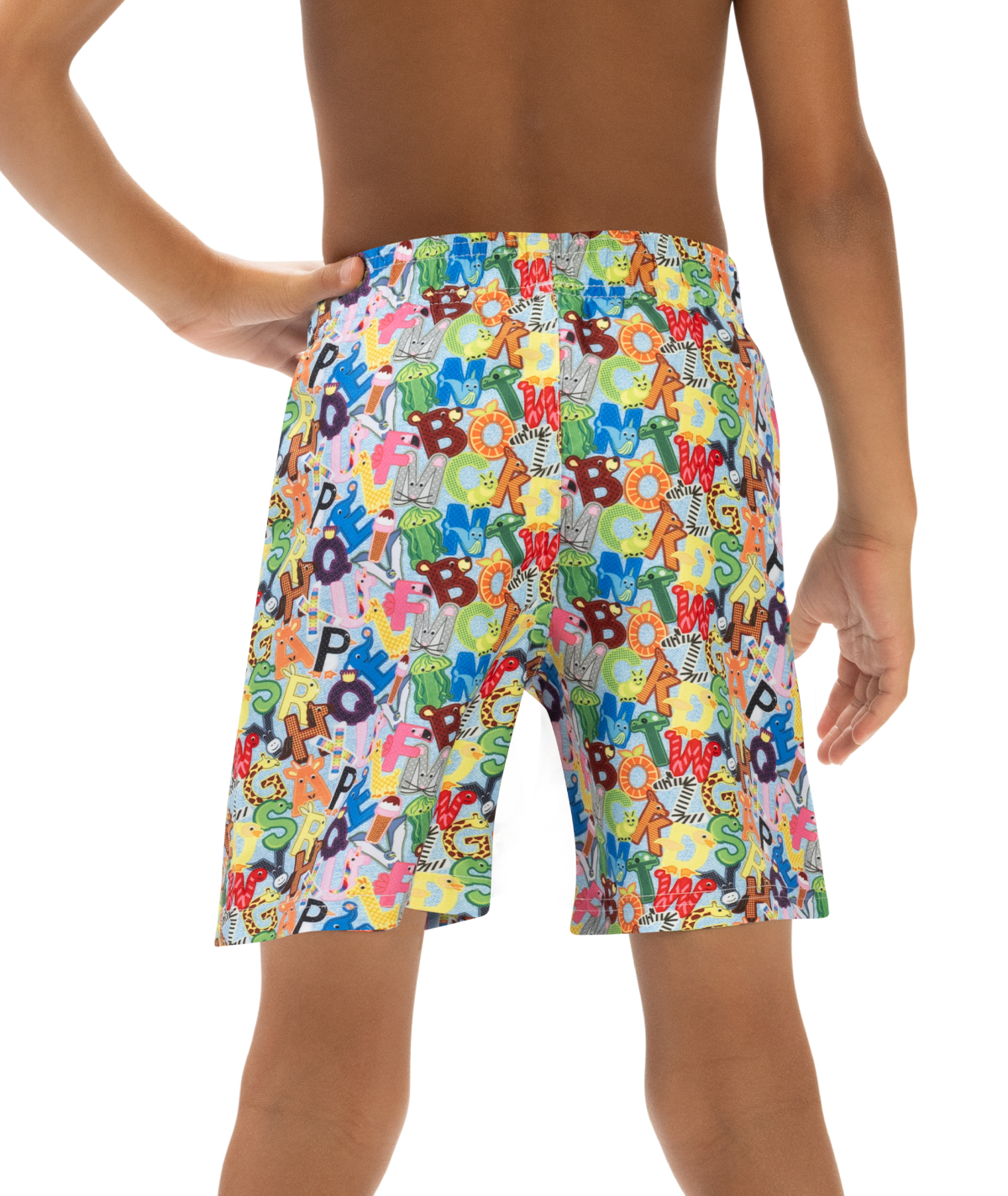Little Dolfin Boys' Alphabet Soup Swim Trunks