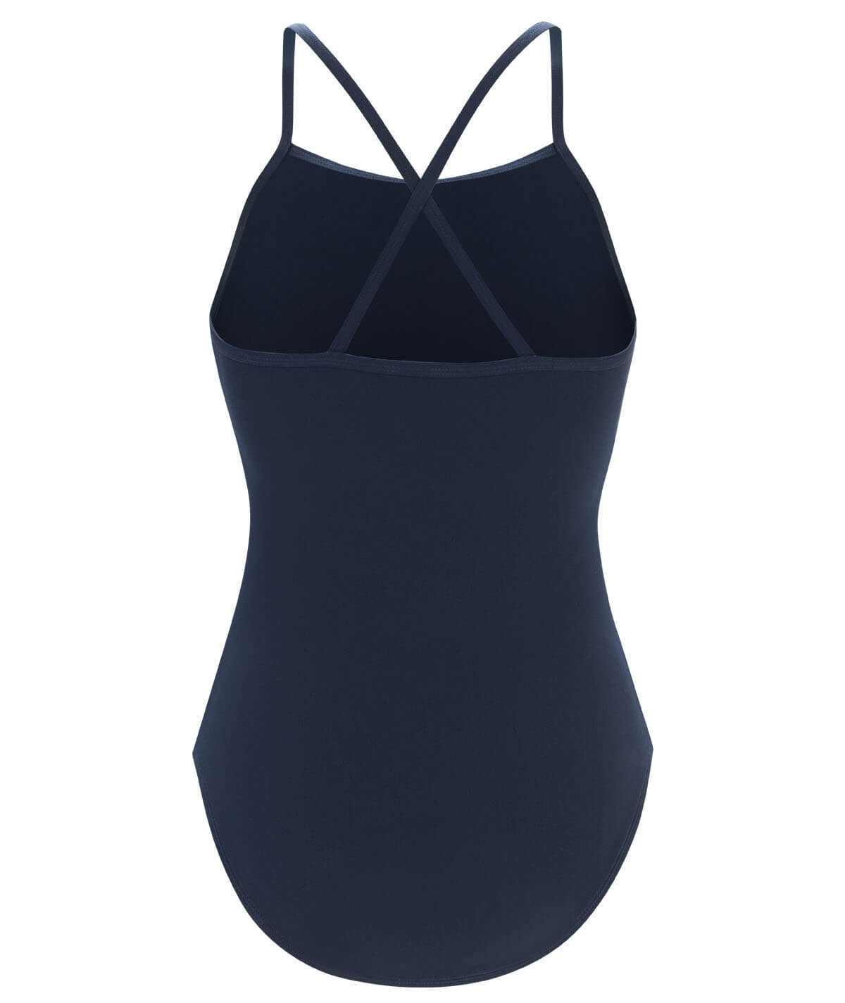 Color Blocked Moderate One-Piece w/ Criss-Cross Straps