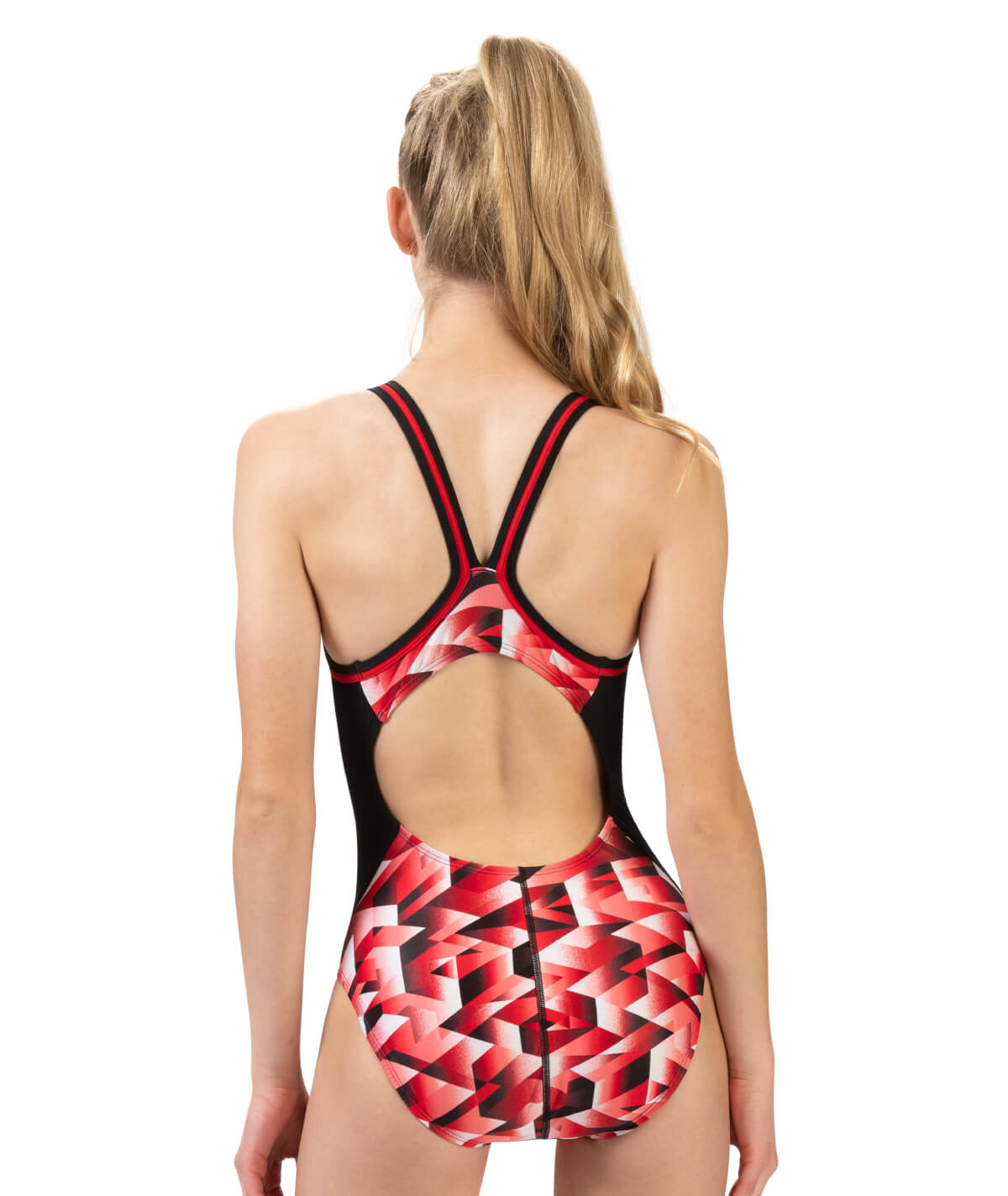 Reliance Women's Molten and Atomic Print DBX Back One Piece Swimsuit