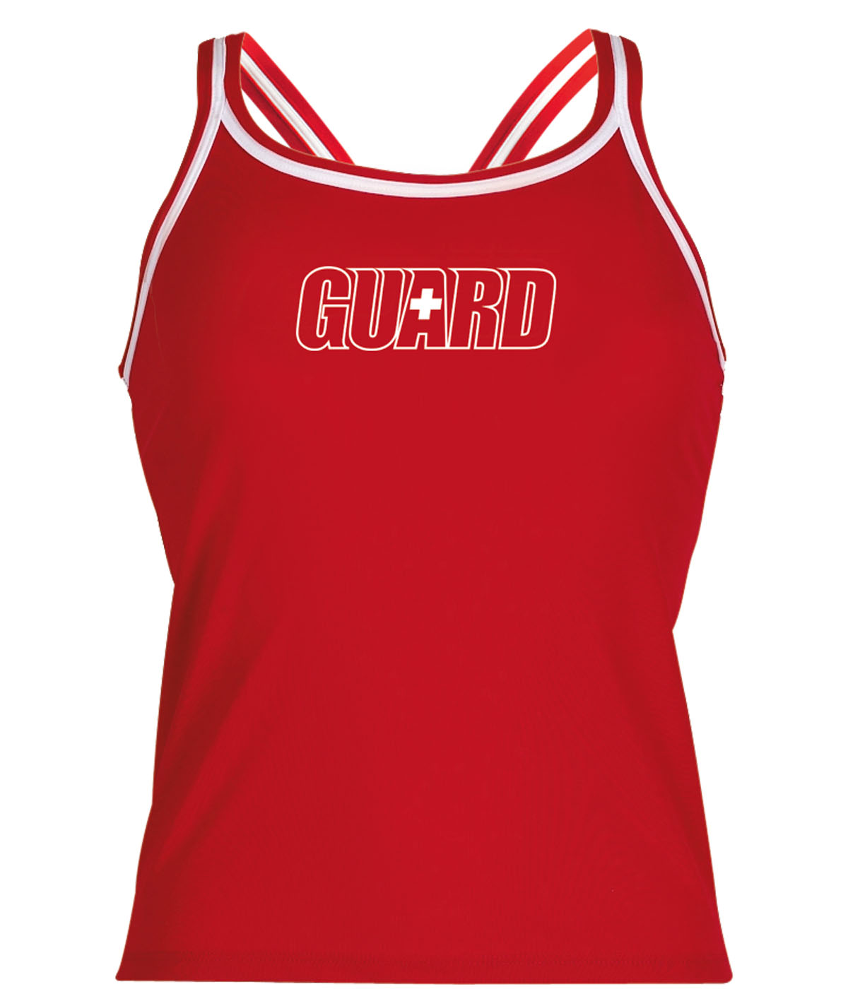 Women's Guard Two Piece Tankini Top Swimsuit