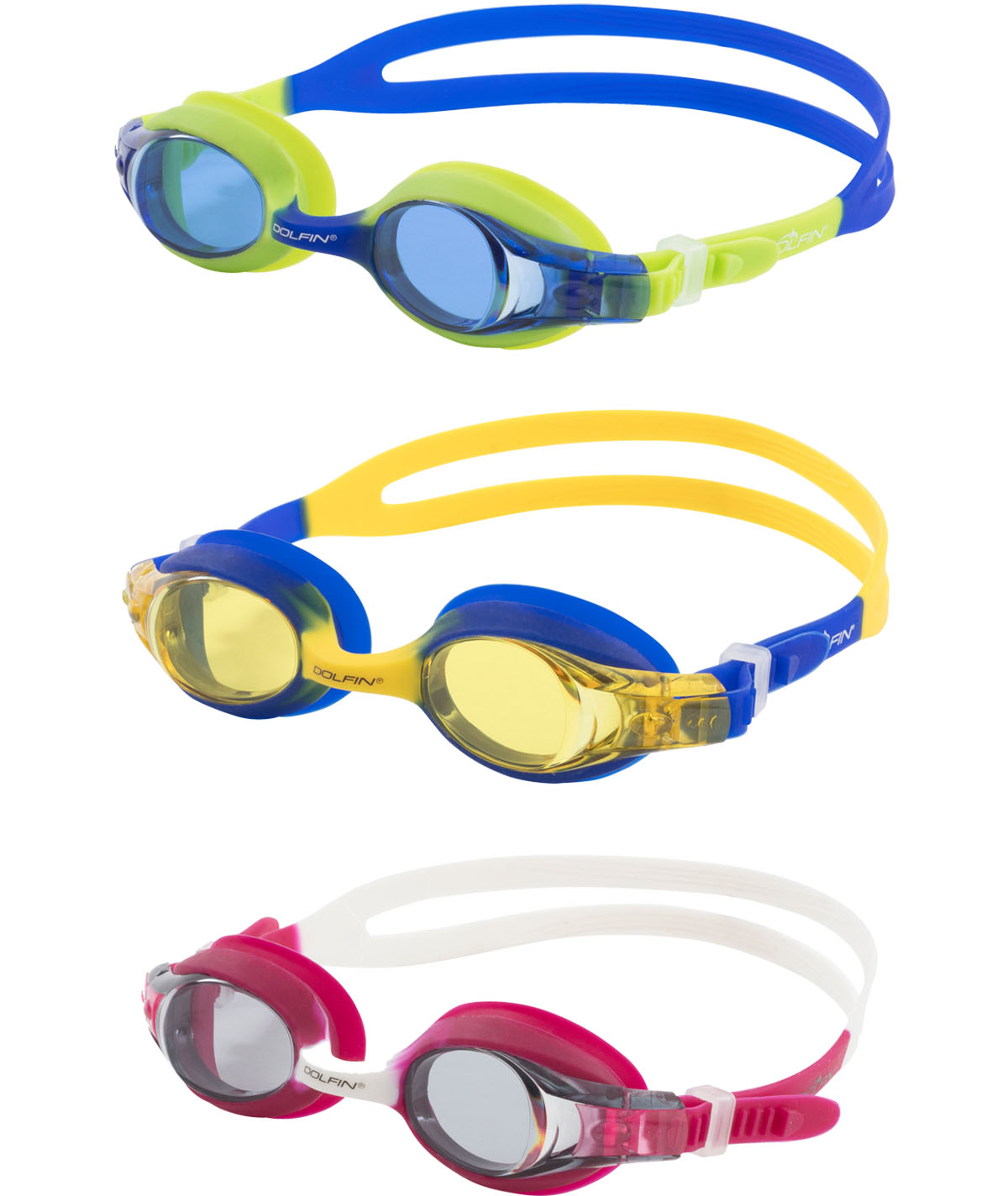 Junior Flipper Goggle Three-Pack Swim Accessory