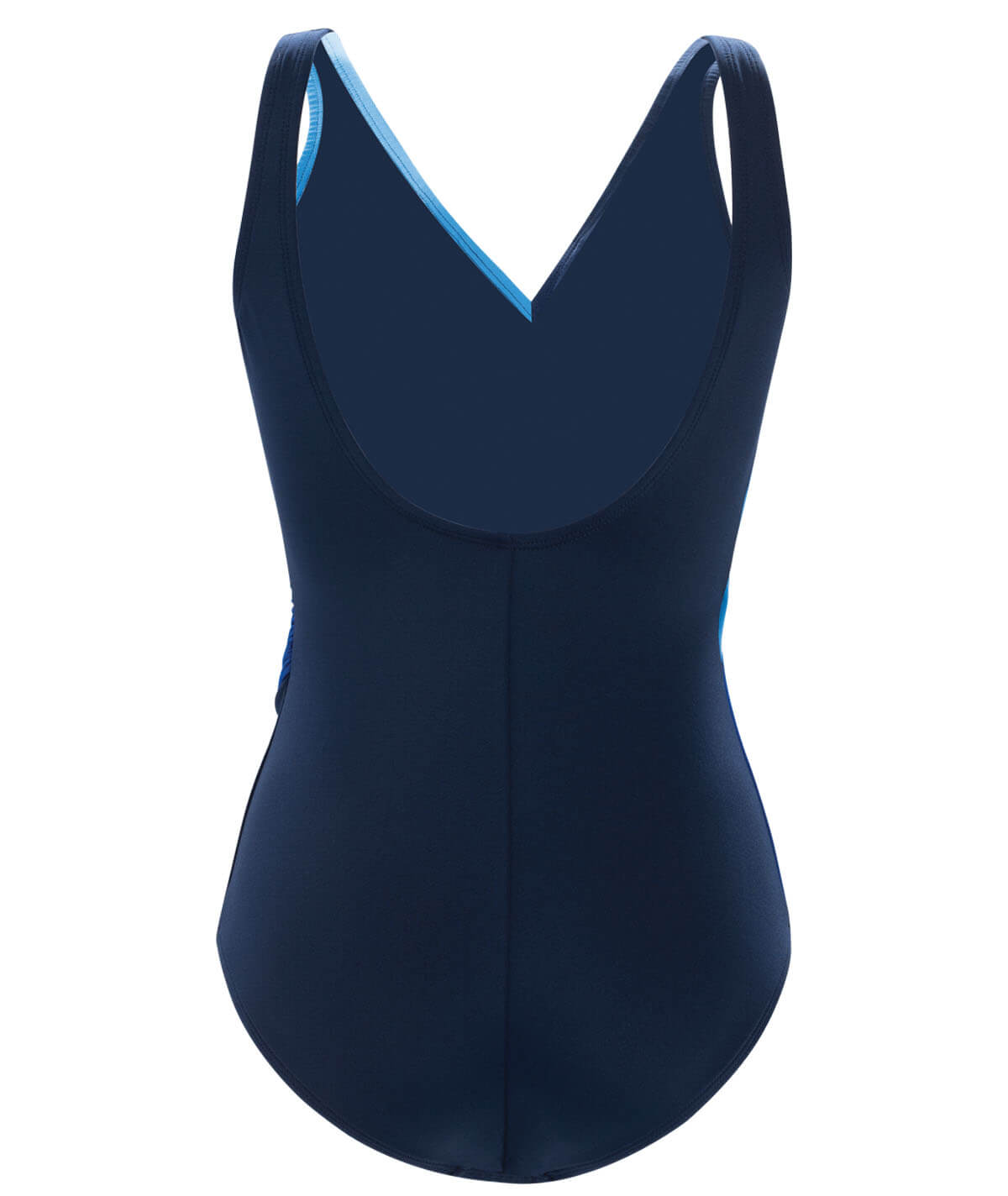 Aquashape Women's Color Block Moderate Ruched Front One Piece Swimsuit
