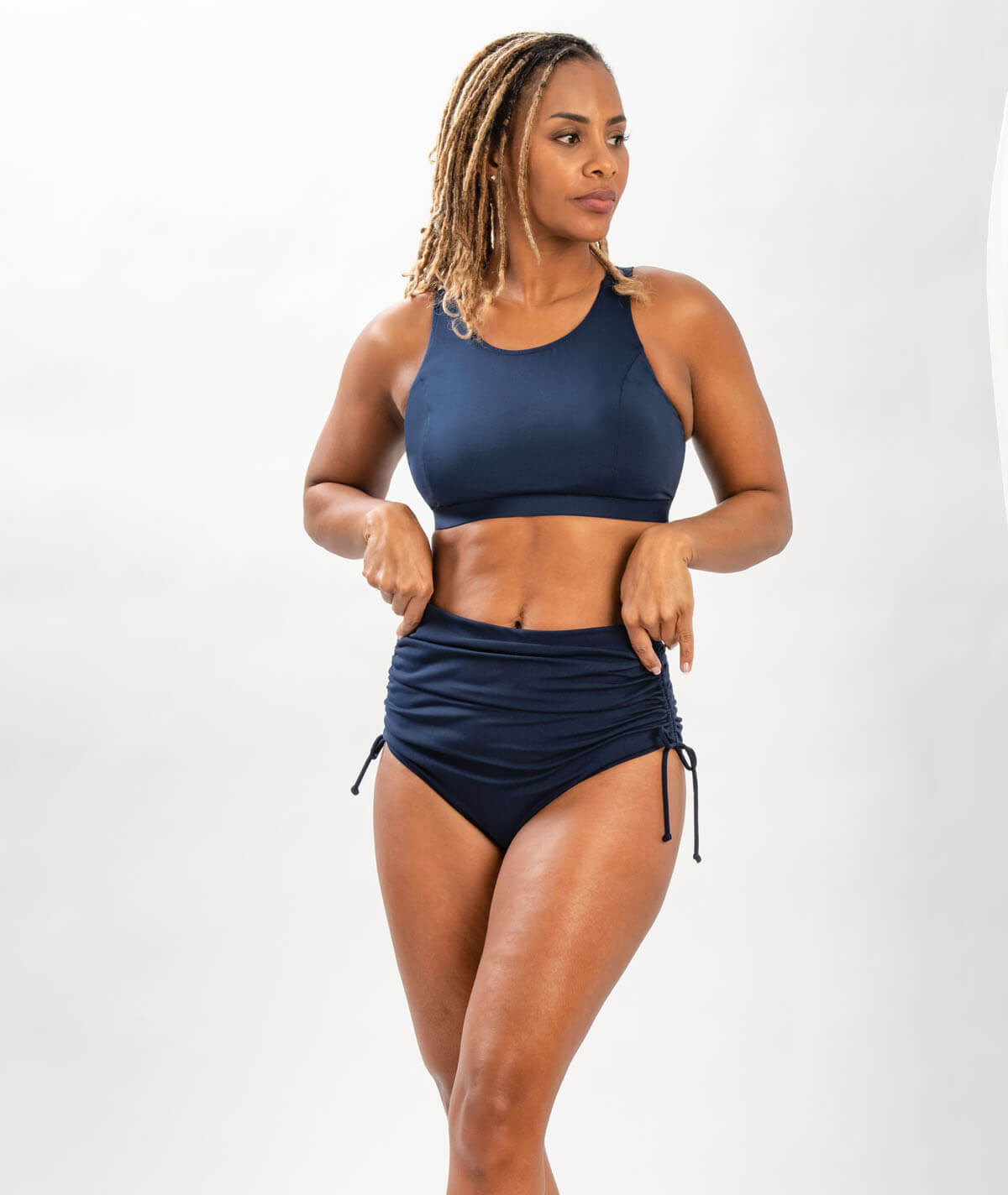 Aquashape Women's Black Clasp Back Aqua Bra Swimsuit Top - MI Sports