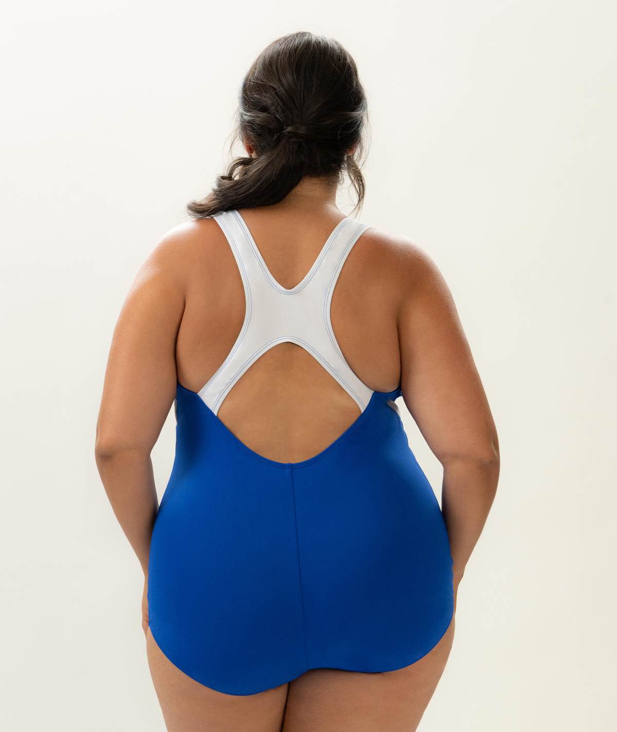 Women's Aquashape Color Block Conservative Lap Swimsuit-68553