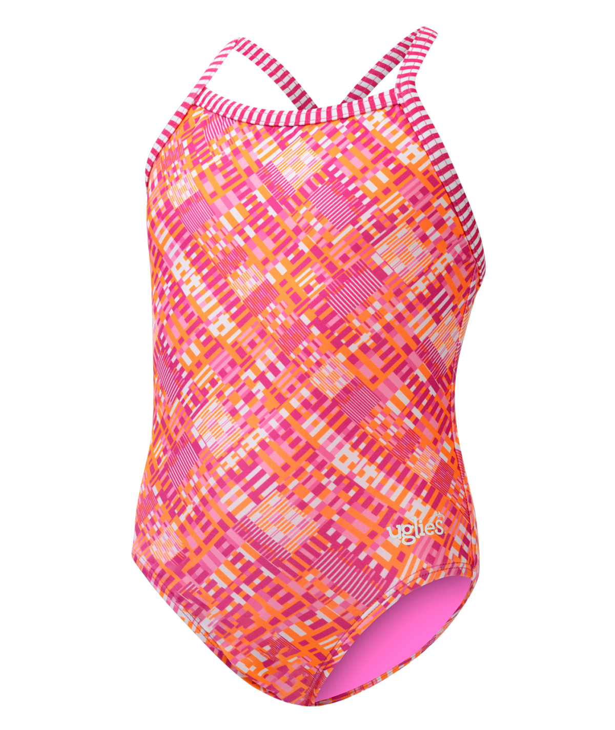 Uglies Girls' As If Criss-Cross Back One Piece Swimsuit