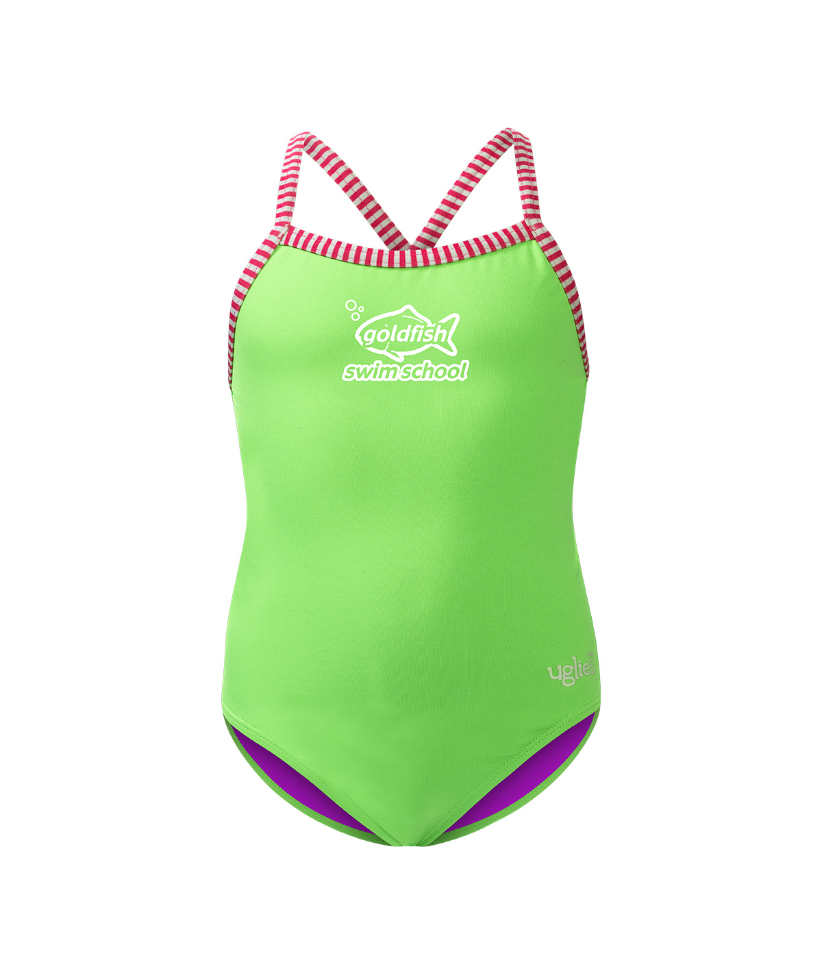 Goldfish Uglies Girl's String Back Solid Color One Piece Swimsuit