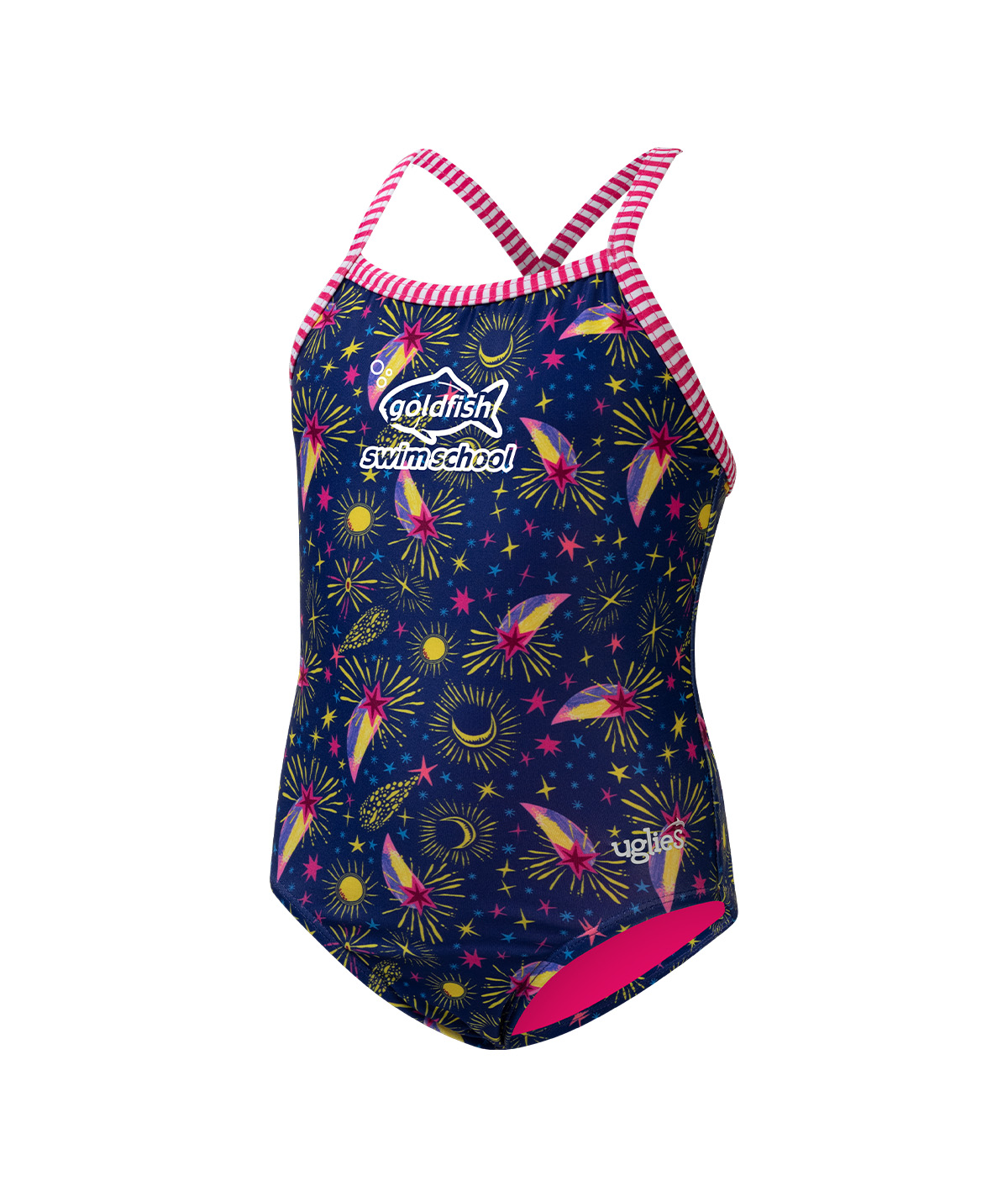 Goldfish Uglies Girls' Moonlight Criss-Cross Back One Piece Swimsuit