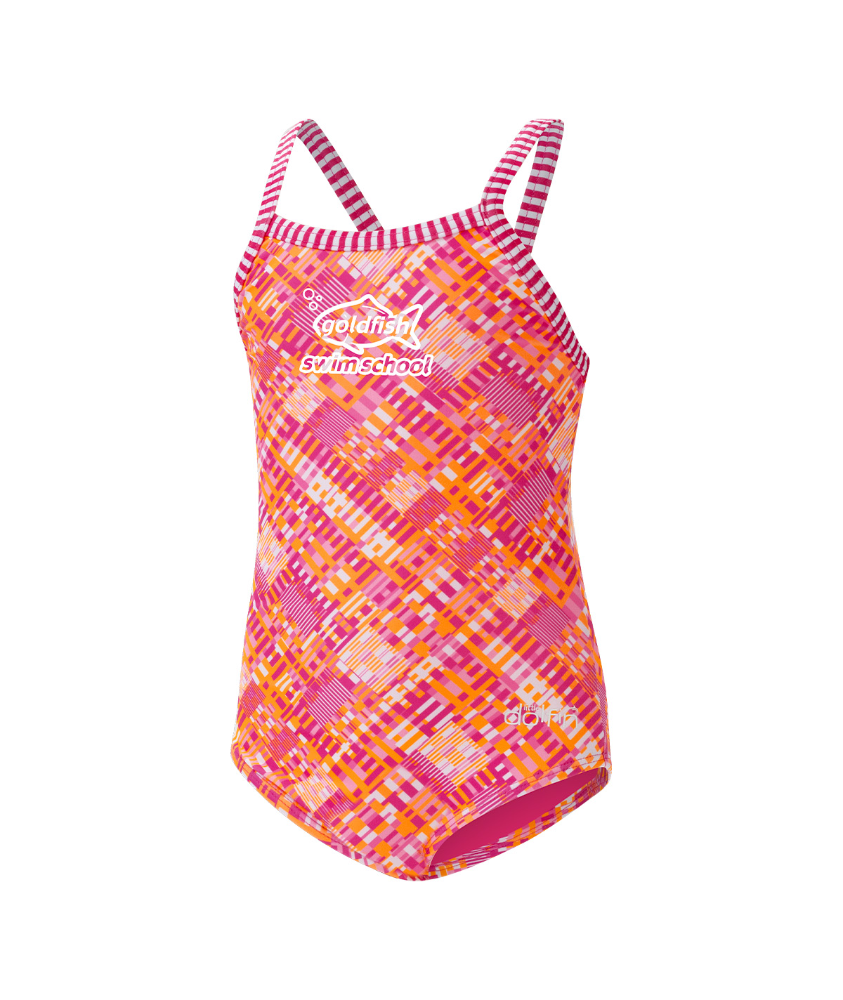 Goldfish Little Dolfin Girls' Alphabet Soup One Piece Swimsuit