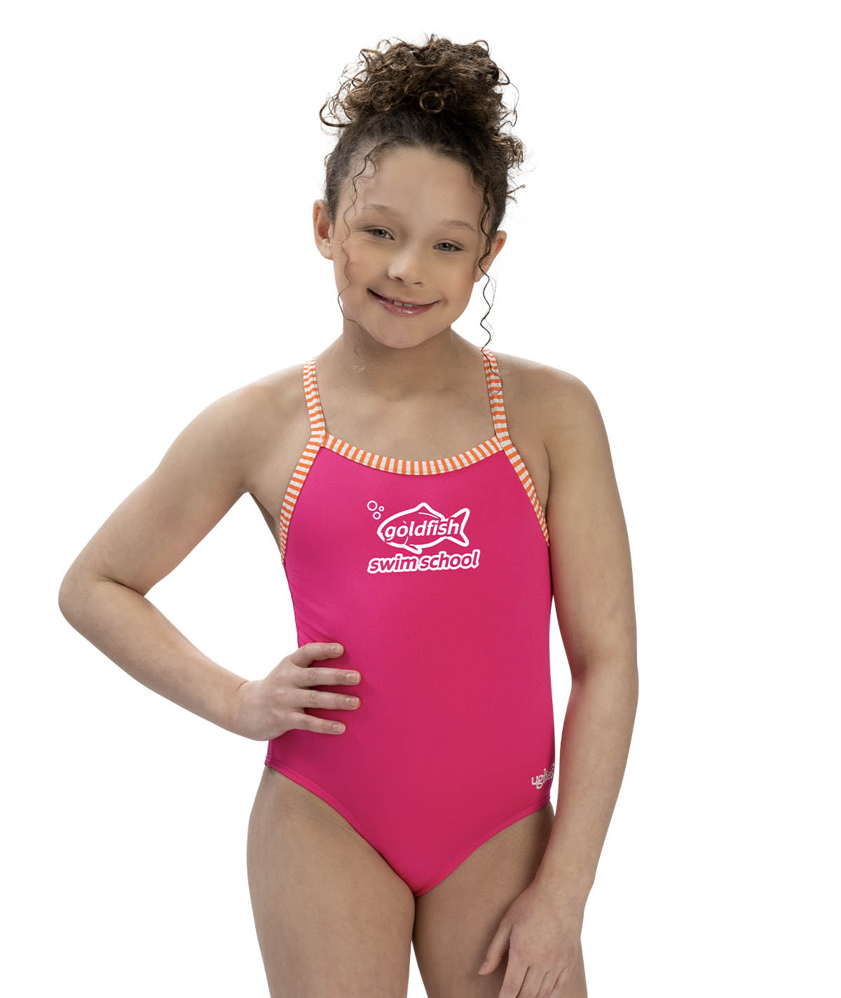 Goldfish Uglies Girl's String Back Solid Color One Piece Swimsuit
