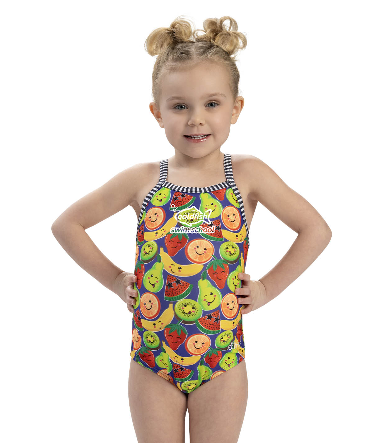 Goldfish Little Dolfin Girls' Fruit Snack One Piece Swimsuit