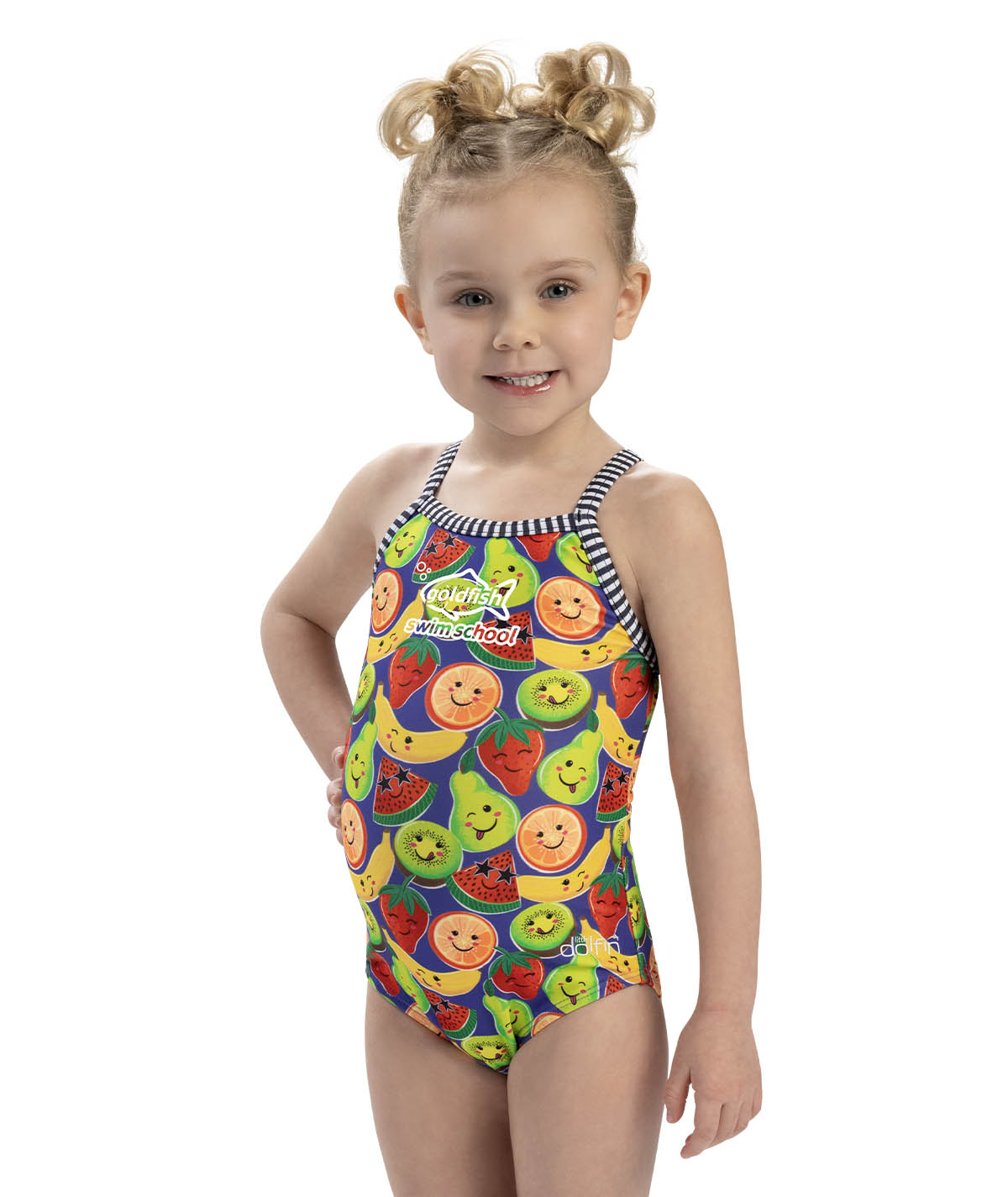 Goldfish Little Dolfin Girls' Fruit Snack One Piece Swimsuit