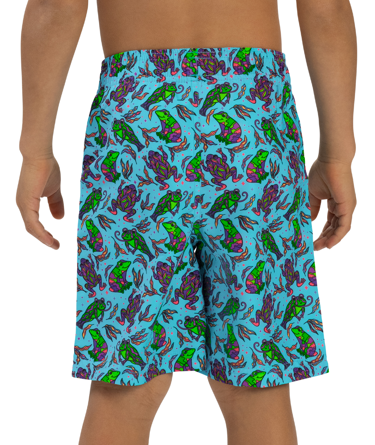 Little Dolfin Boys' Ribbit Swim Trunks