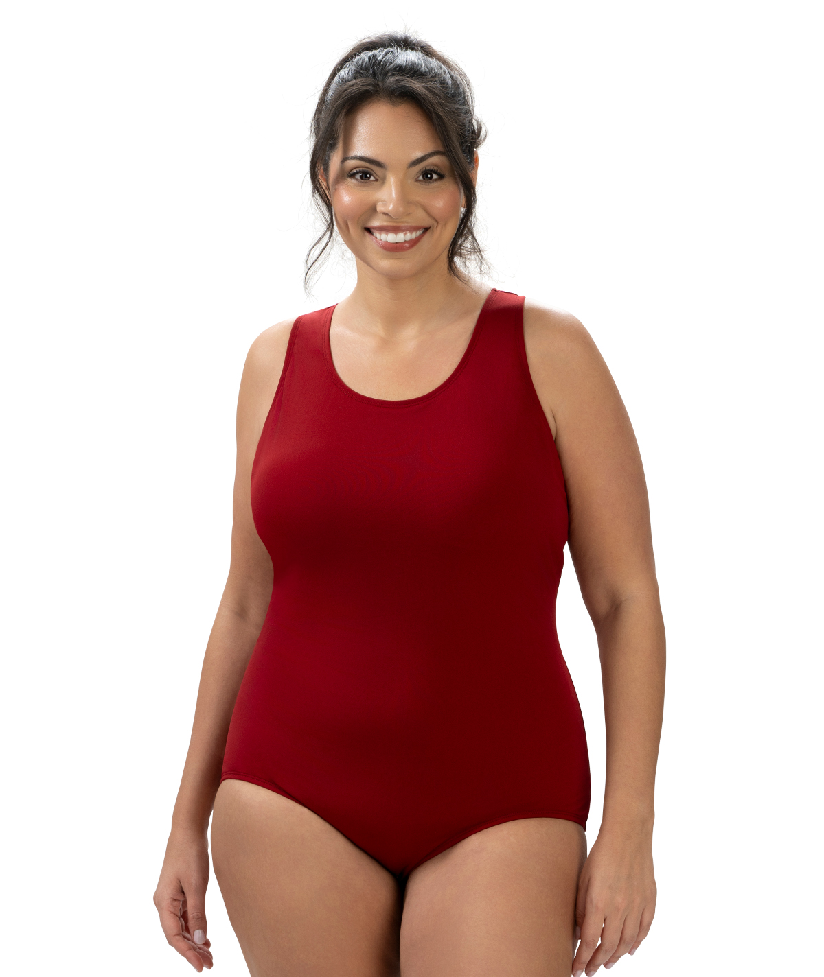 Women's Aquashape Conservative Lap Suit 1-Piece Swimsuit