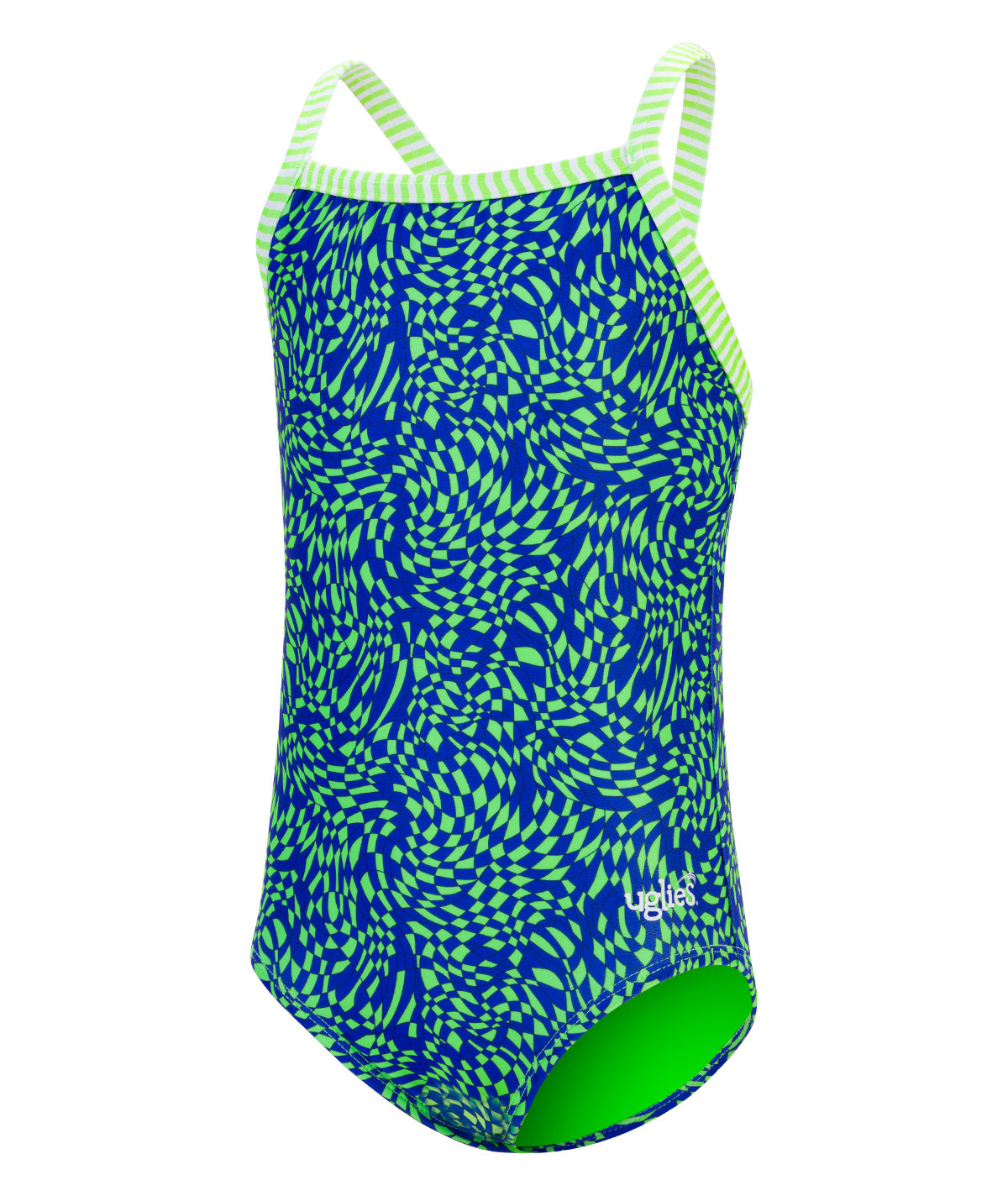 Uglies Girls' Trance Criss-Cross Back One Piece