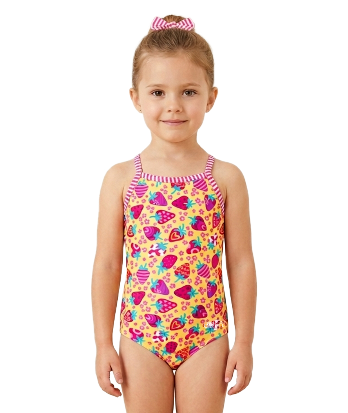Little Dolfin Girls' Berry Sweet One Piece Swimsuit