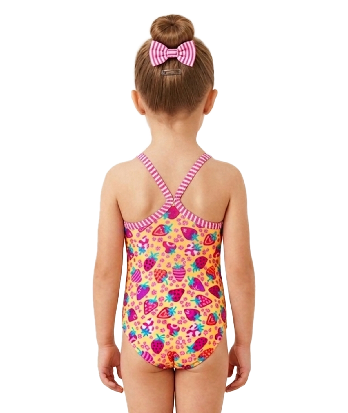 Goldfish Little Dolfin Girls' Berry Sweet One Piece Swimsuit