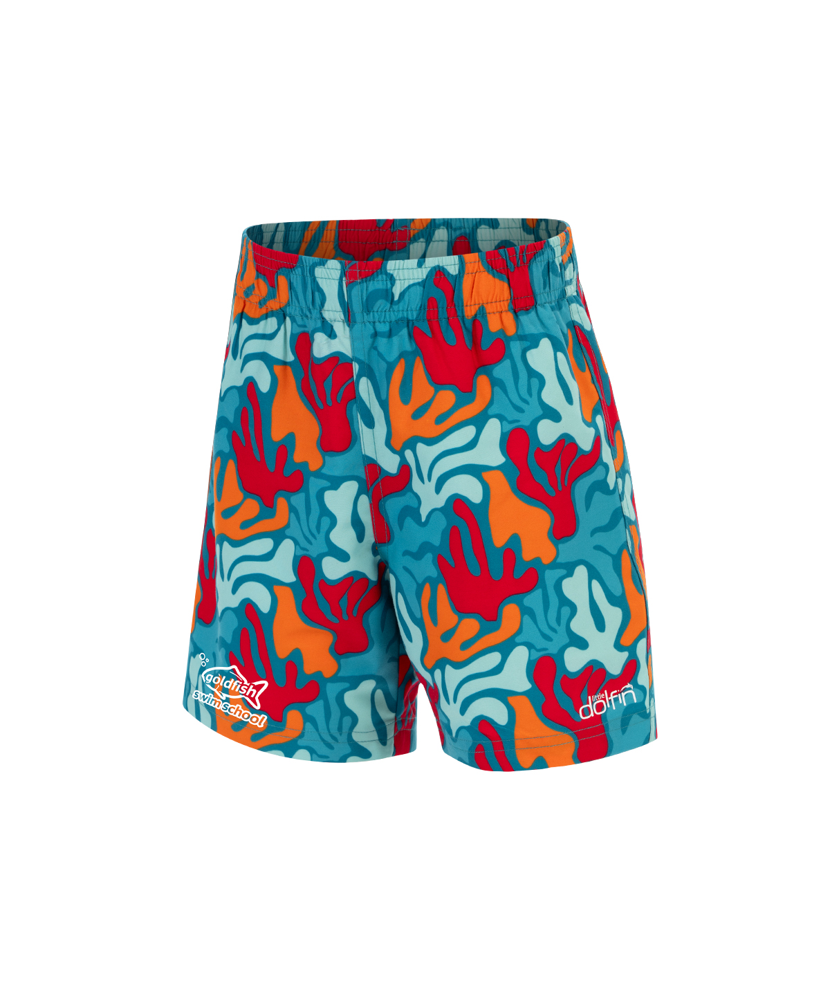 Goldfish Little Dolfin Boys' Hang Ten Swim Trunks with Elastic Waistband