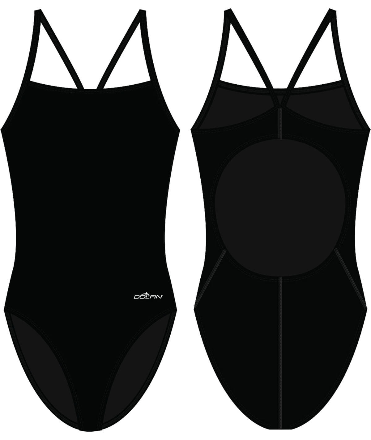 Fit Kit - XtraSleek Female Print V-Back One piece Swimsuit