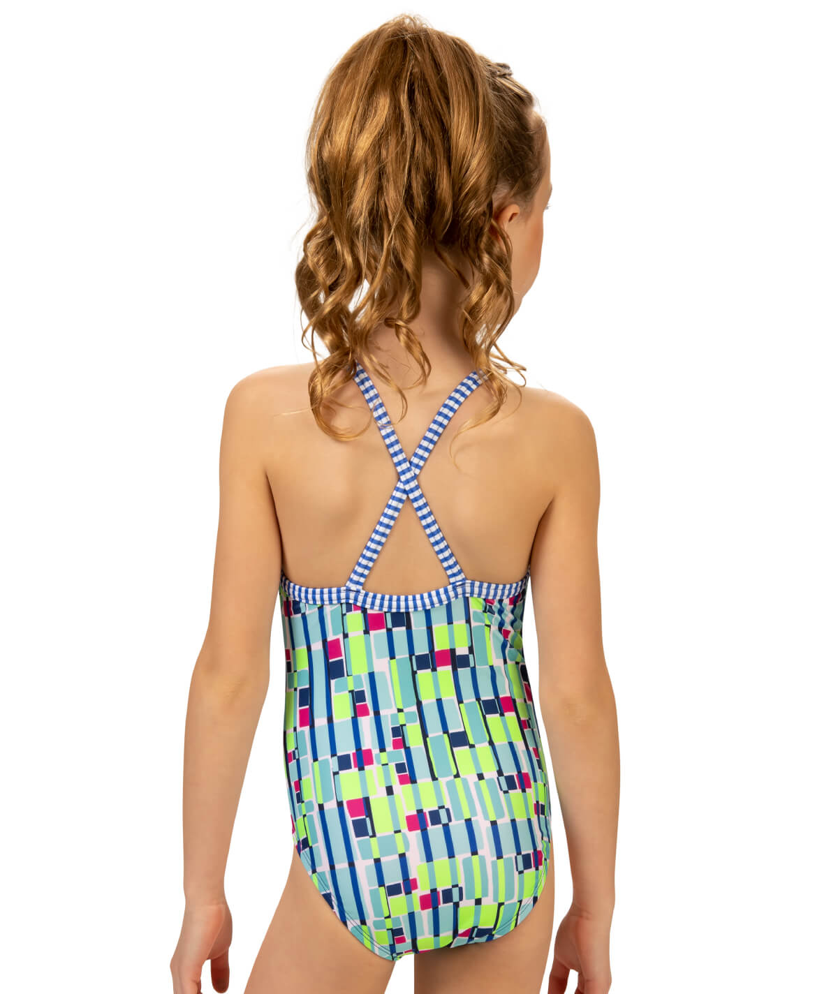Goldfish Uglies Girl's String Back Print One Piece Swimsuit-9510UF