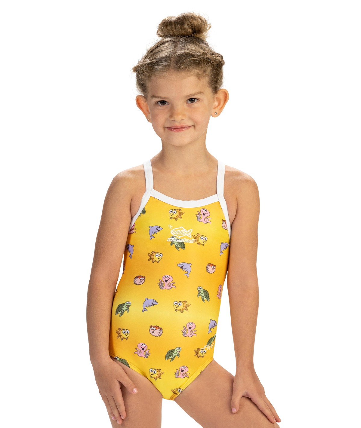 Goldfish Toddler Girls One Piece Swimsuit-GF9810