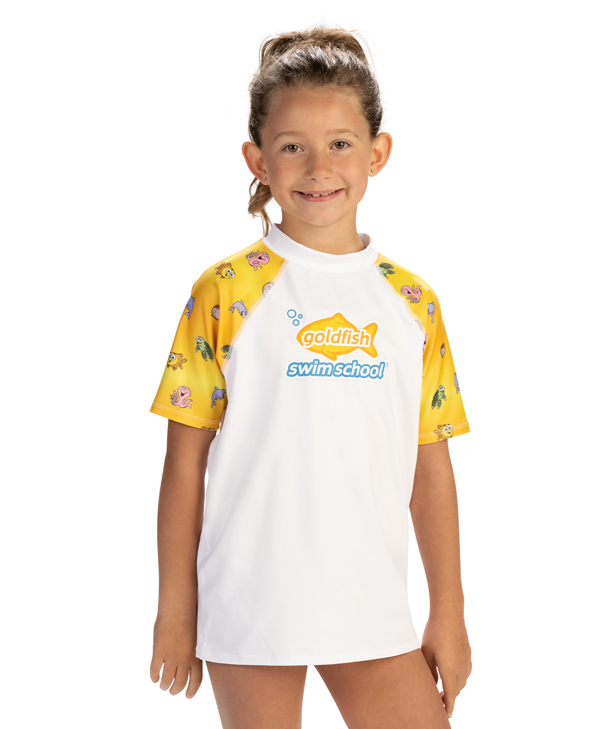 Goldfish Youth Unisex Short Sleeve Rash Guard