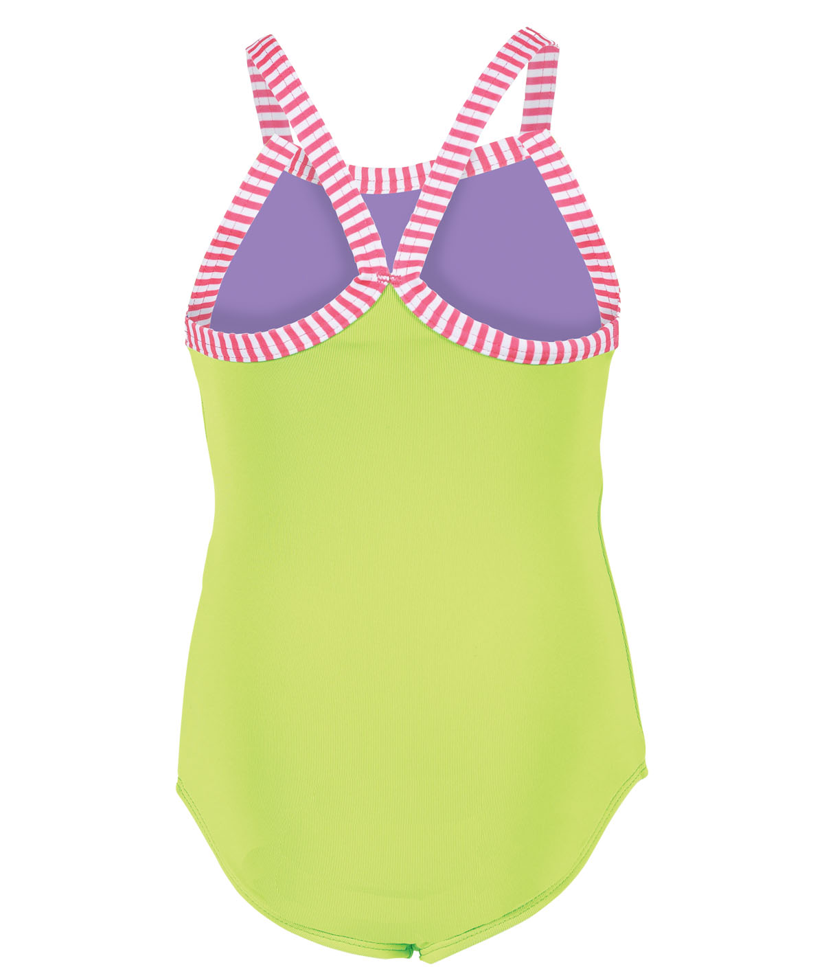 Girl's Little Dolfin Solid One Piece Swimsuit