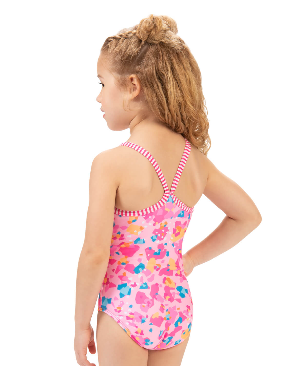 Little Dolfin Girls Printed One Piece Swimsuit
