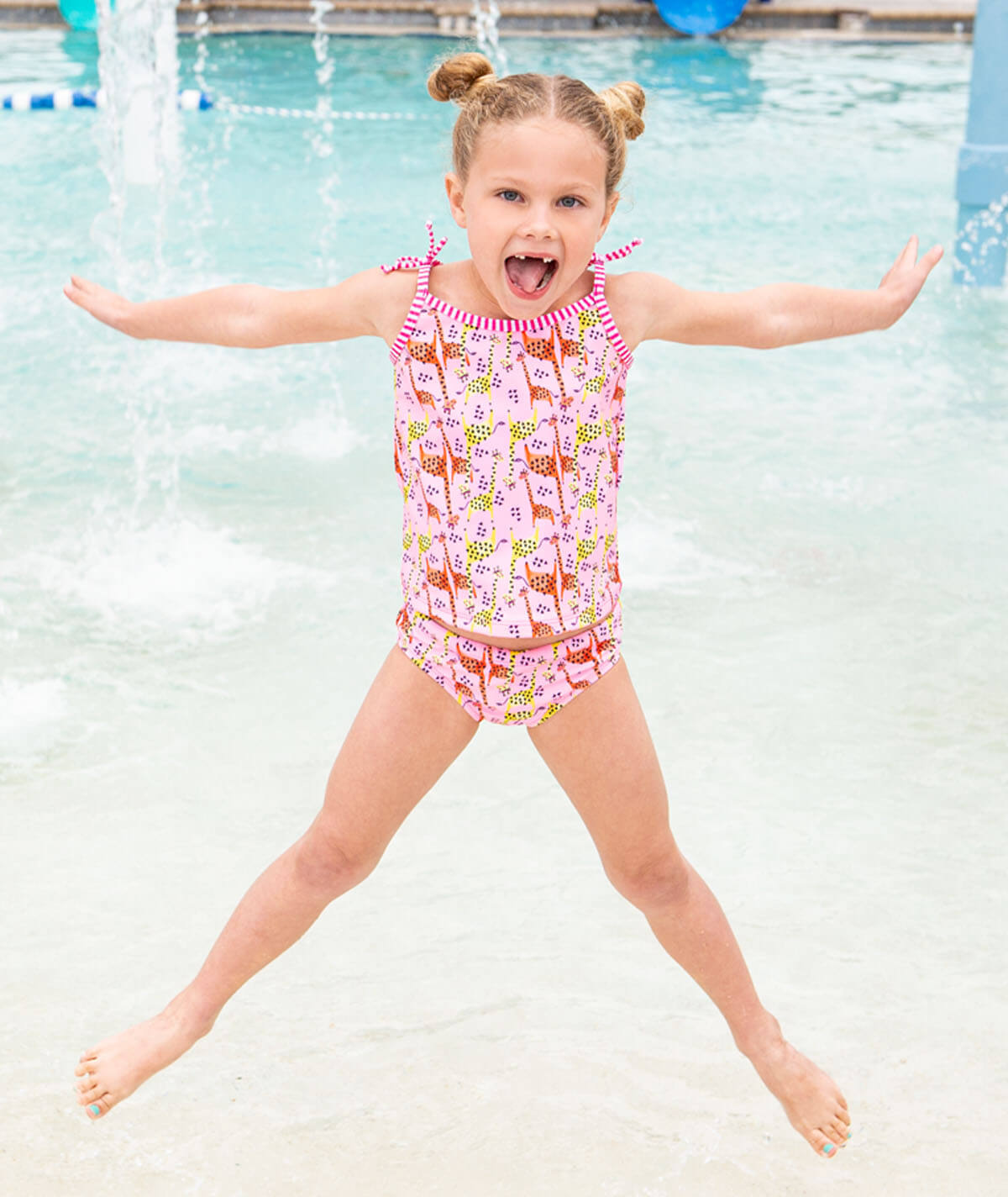Little Dolfin Girls Toddler Two Piece Tankini Swimsuit