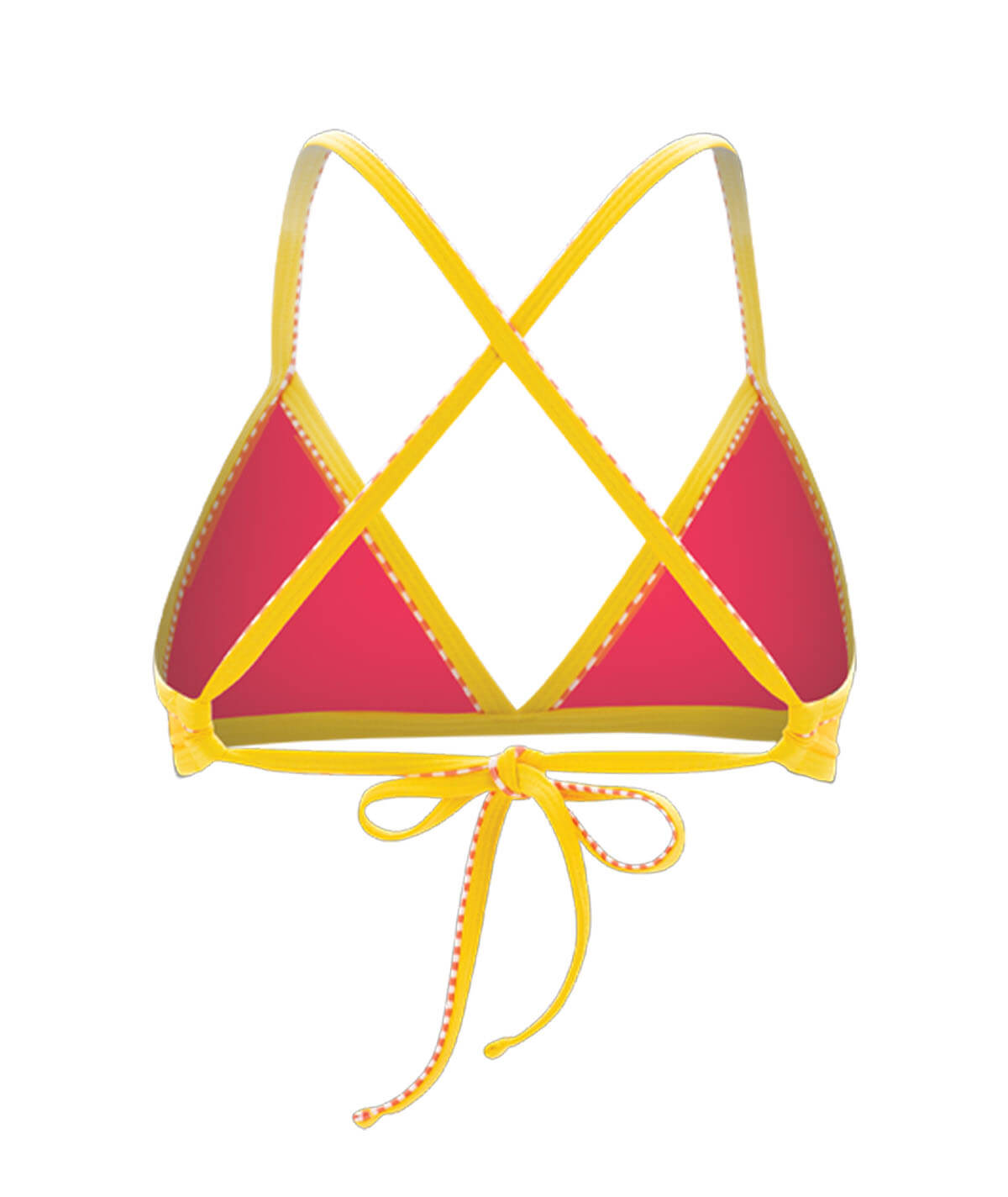 Revibe Triangle Solid Color Bikini Top