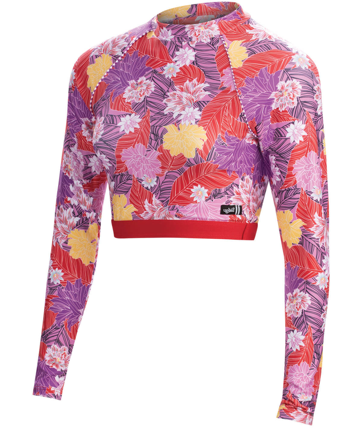 Revibe Women's Mock Neck Cropped Rash Guard
