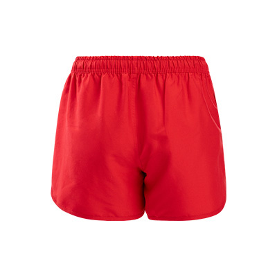 Women's Solid Red Guard Swim Short