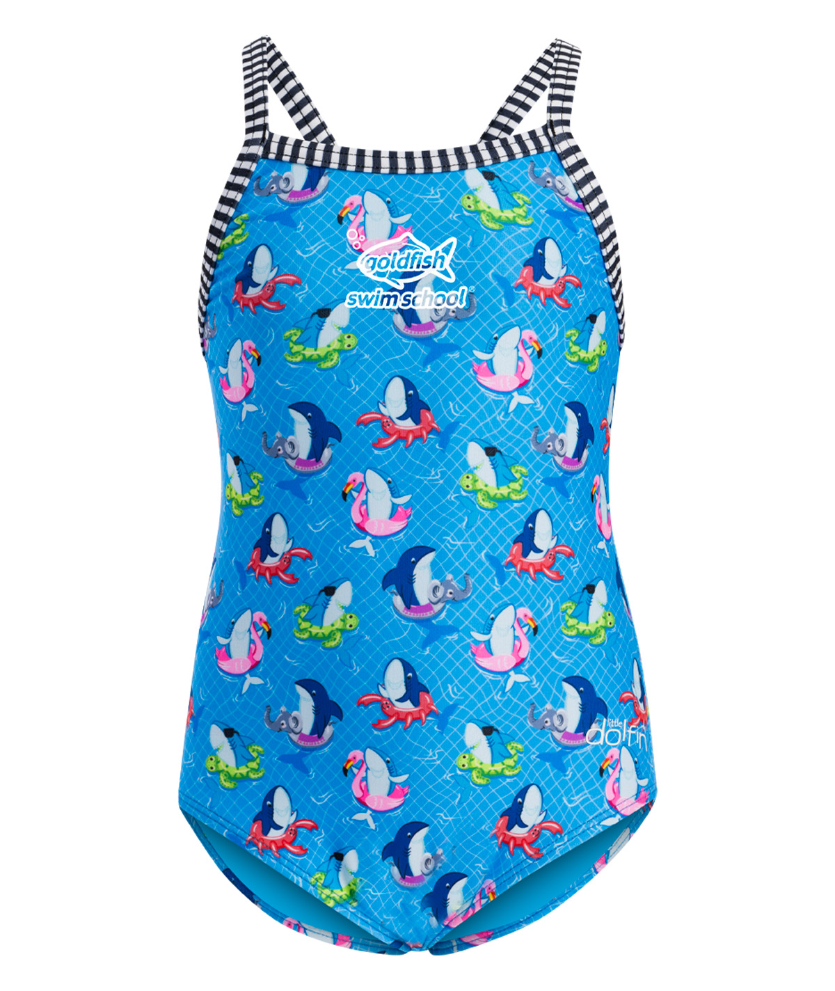 Goldfish Little Dolfin Girls' Fin Floats One Piece Swimsuit