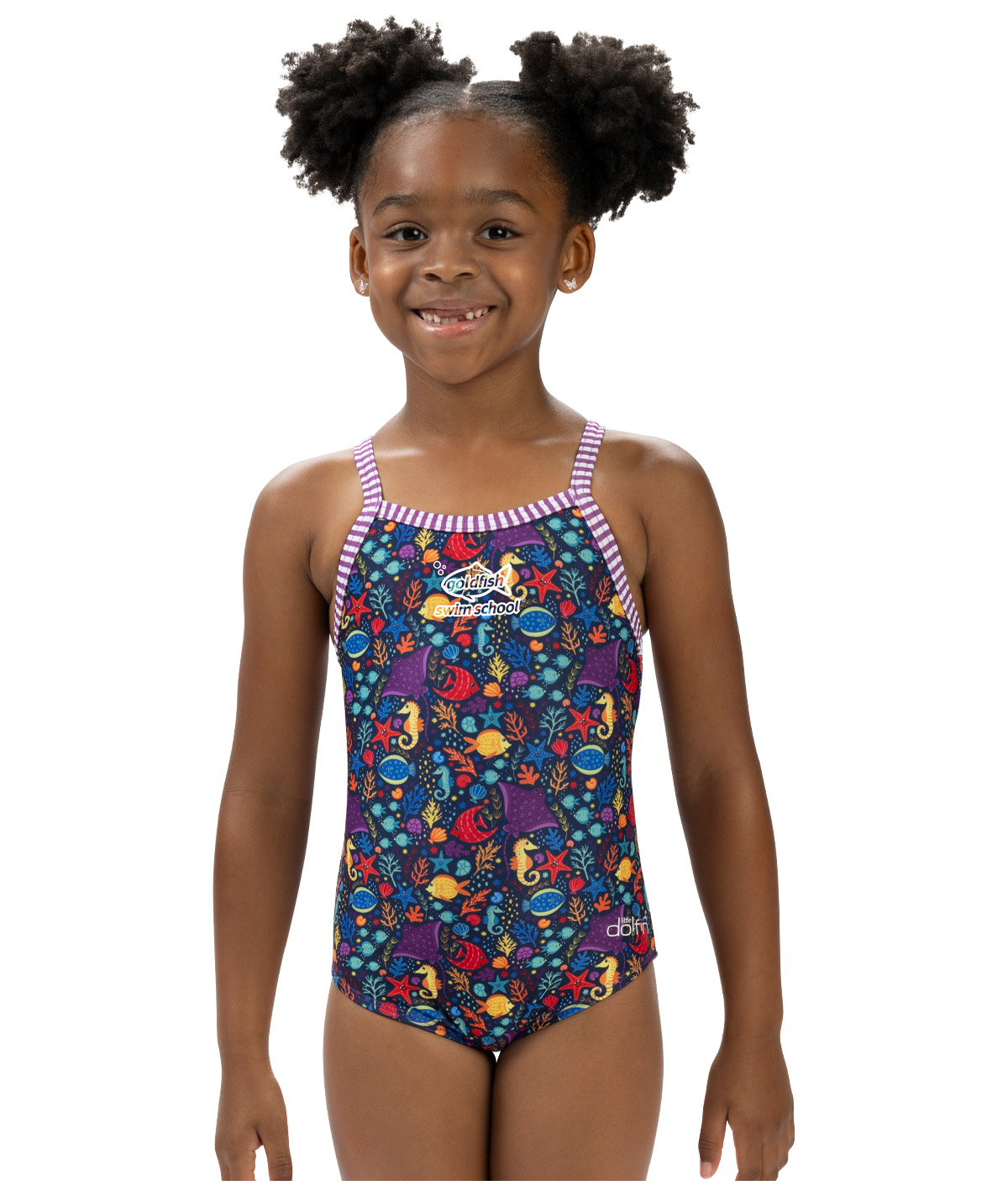 Goldfish Little Dolfin Girls' Little Fish One Piece Swimsuit