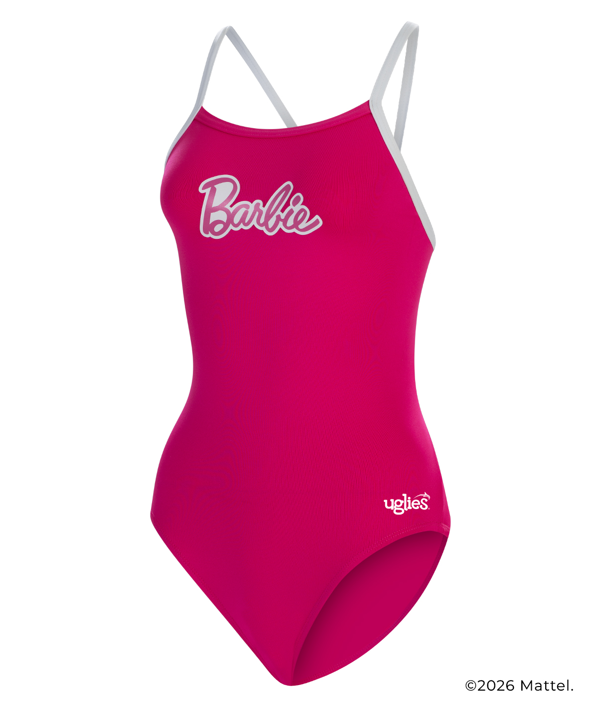 Women's Barbie™ Solid V-Back One Piece