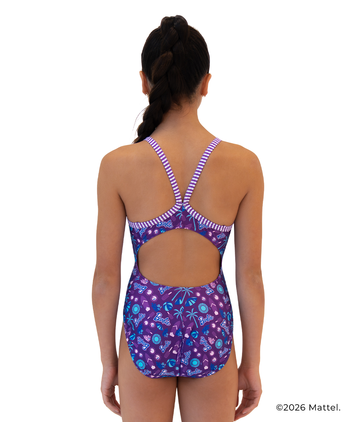 Women's Barbie™ Summer Fun V-Back One Piece