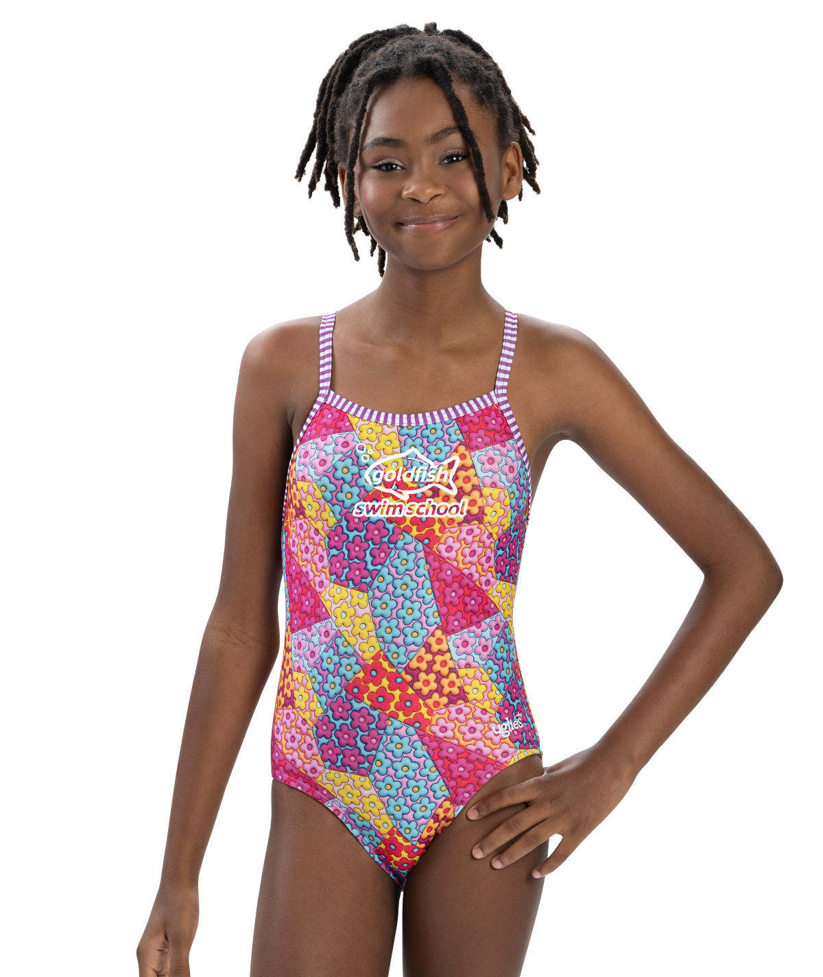 Goldfish Uglies Girls' Jellin Criss-Cross Back One Piece