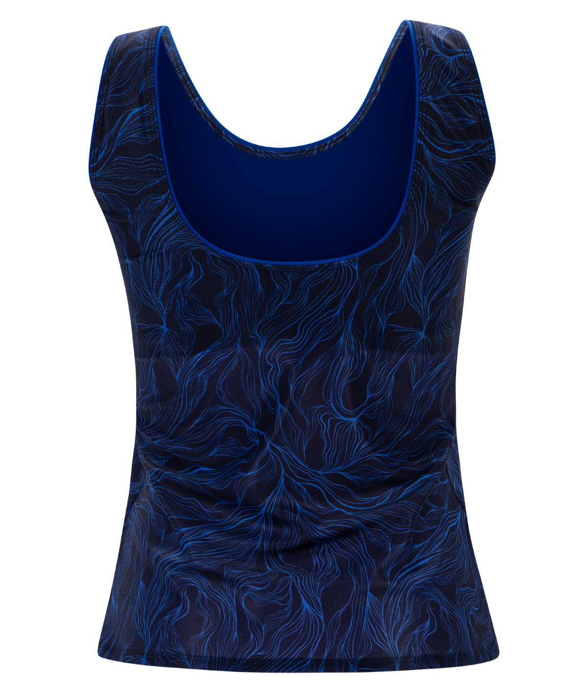 Women's Aquashape Namaste Tankini with Front and Back Scoop Neckline and Piping