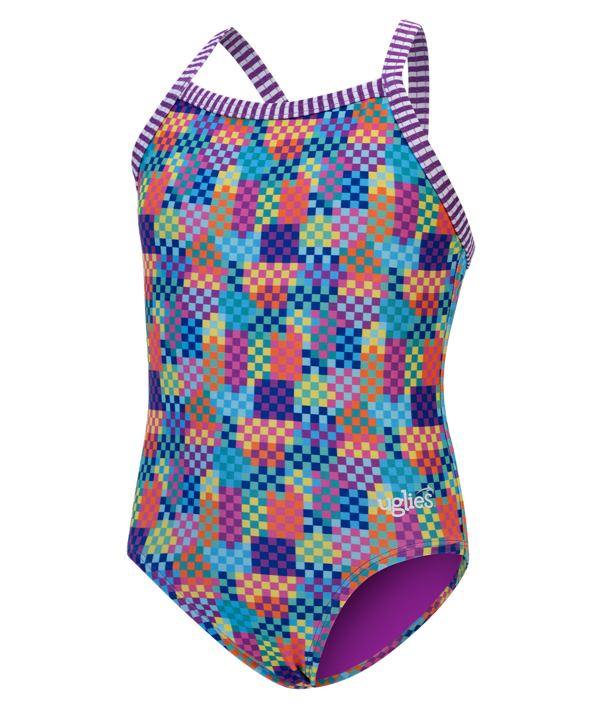 Uglies Girls' Build Me Up Criss-Cross Back One Piece