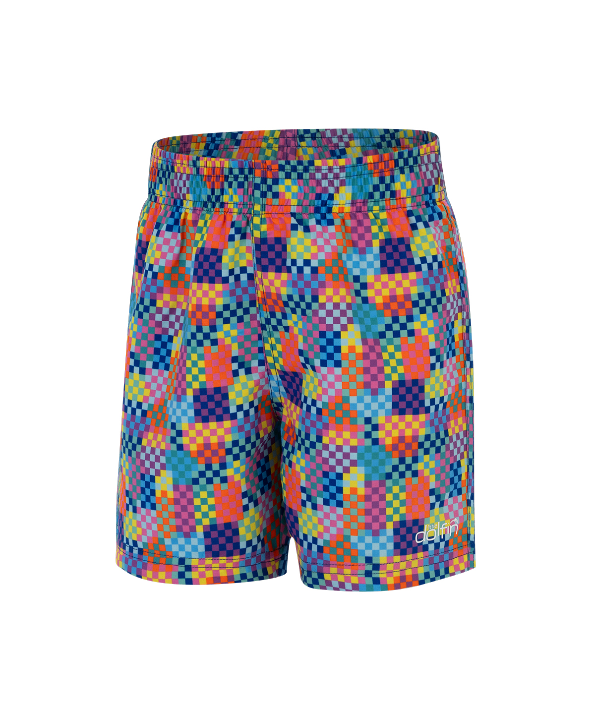 Little Dolfin Boys' Build Me Up Swim Trunks with Elastic Waistband