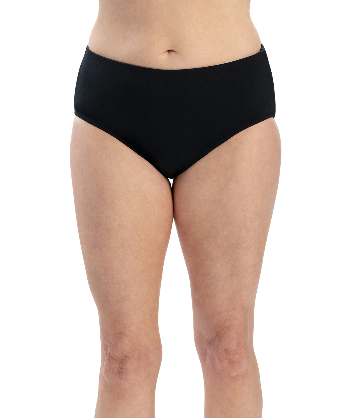 Women's Aquashape Black Conservative Brief
