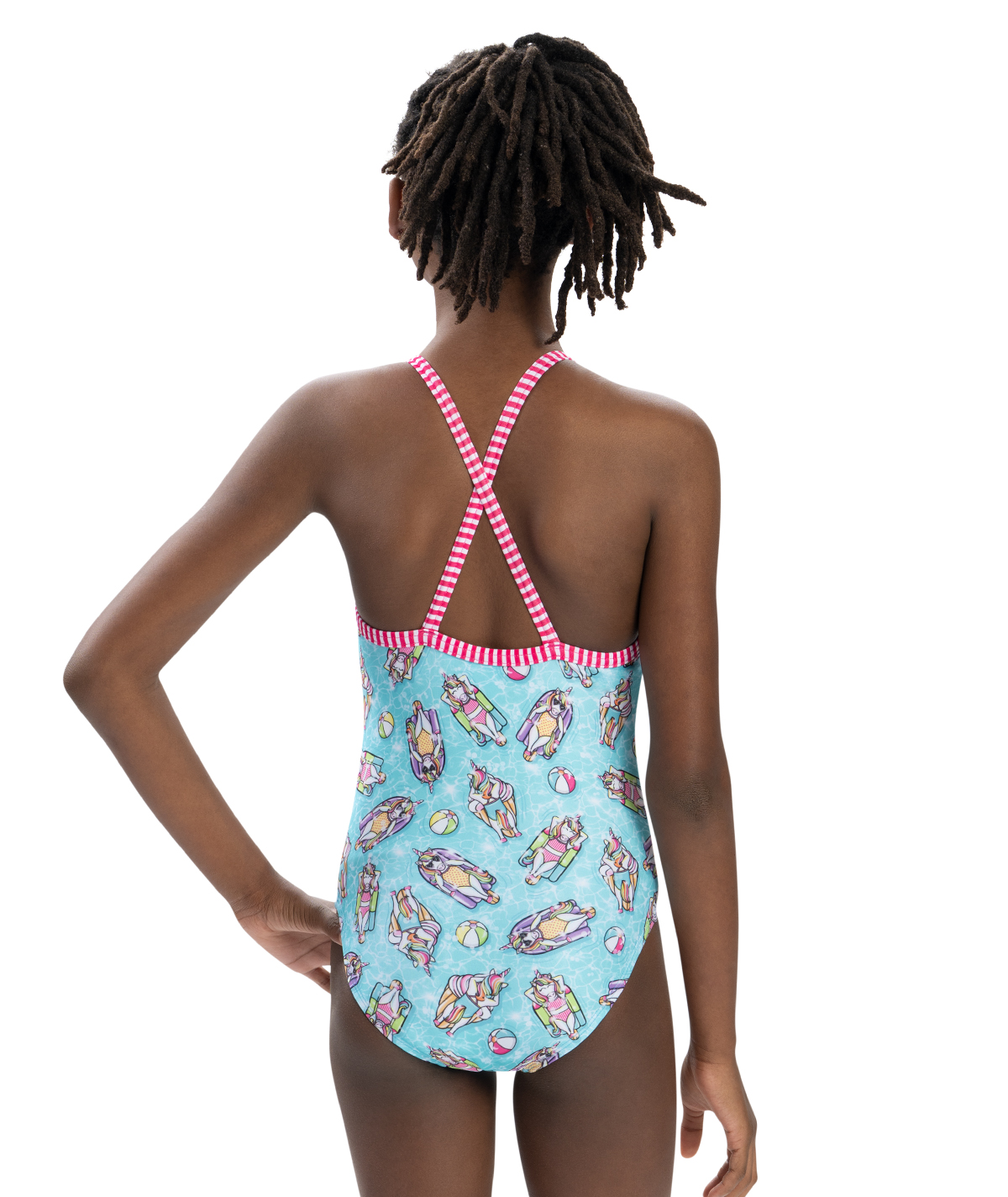 Uglies Girls' Splish Splash Criss-Cross Back One Piece