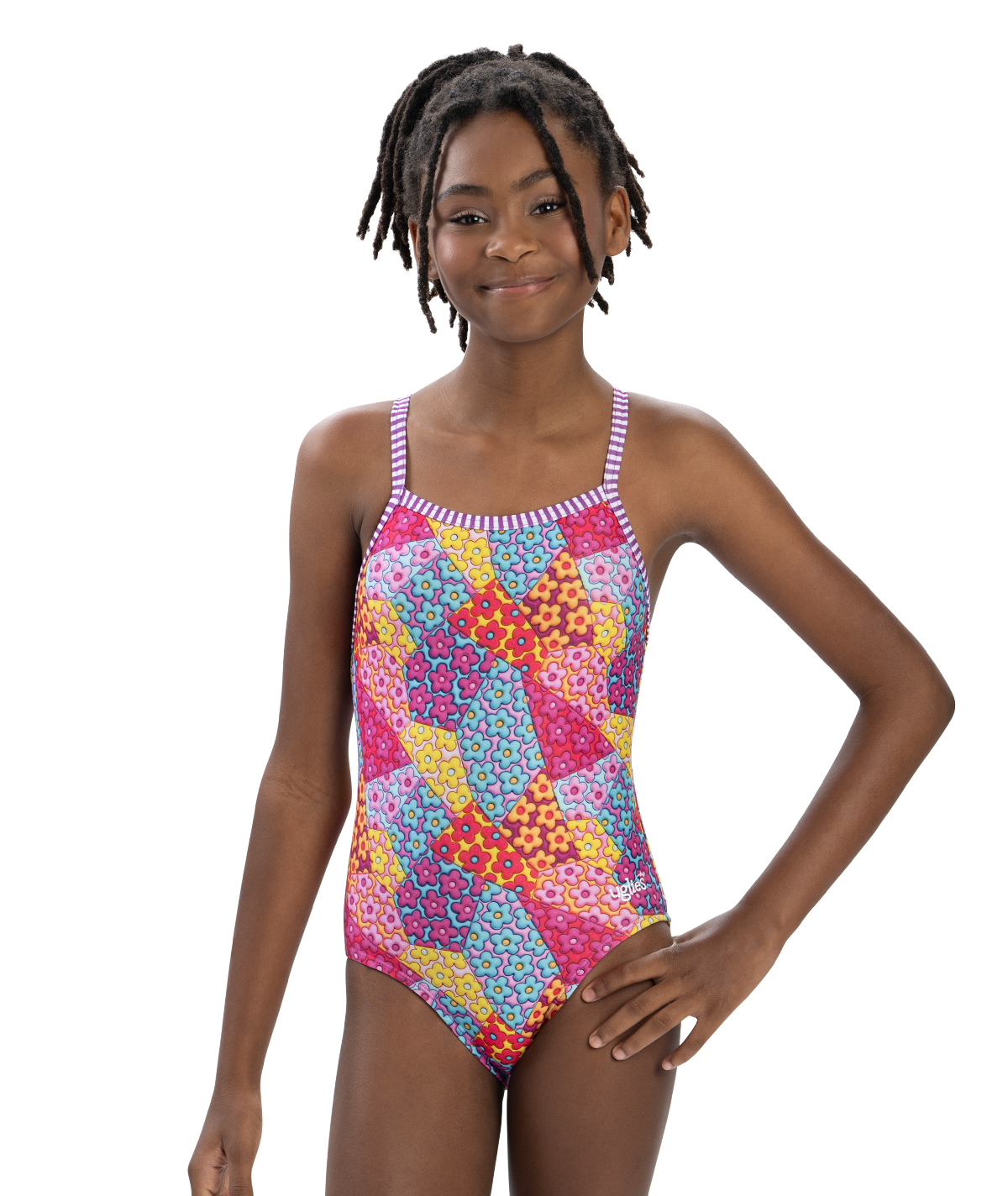 Uglies Girls' Jellin Criss-Cross Back One Piece