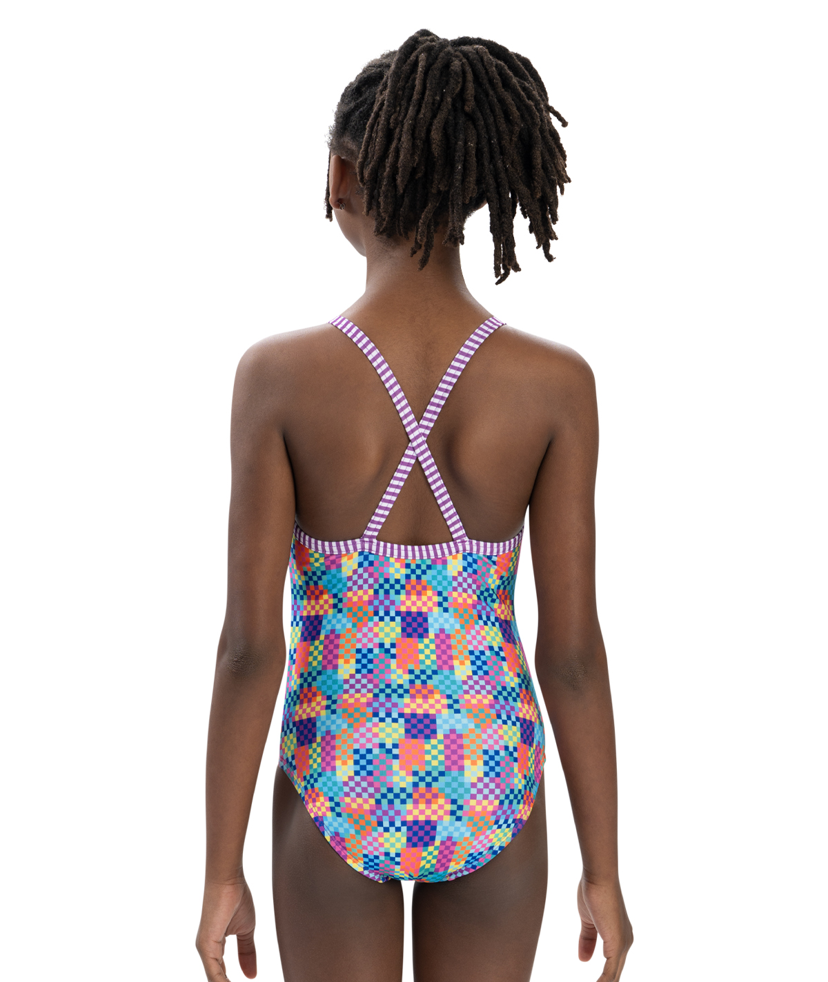 Uglies Girls' Build Me Up Criss-Cross Back One Piece