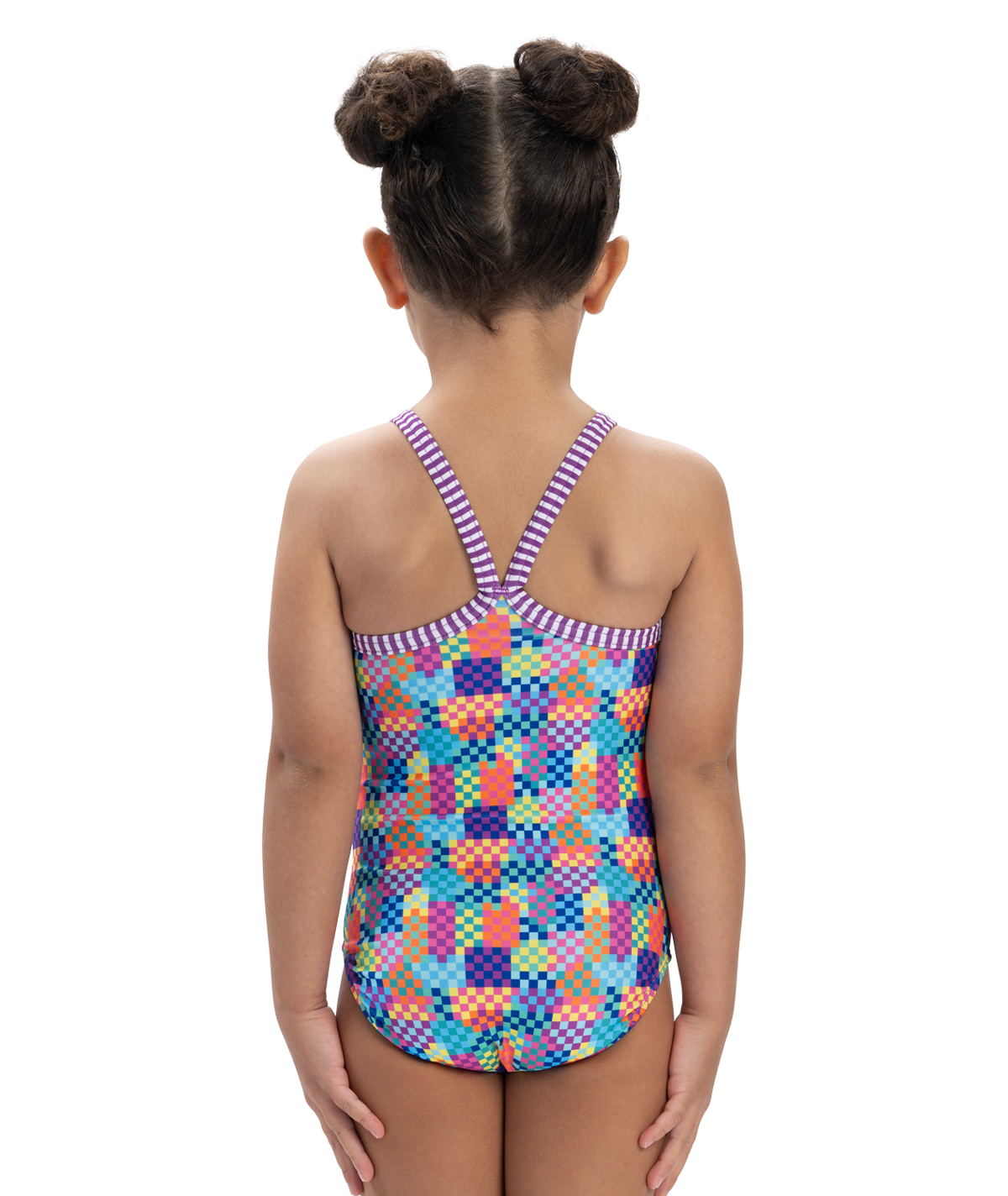 Little Dolfin Girls' Build Me Up One Piece Swimsuit